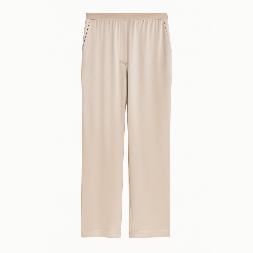 Beige pants on a white background